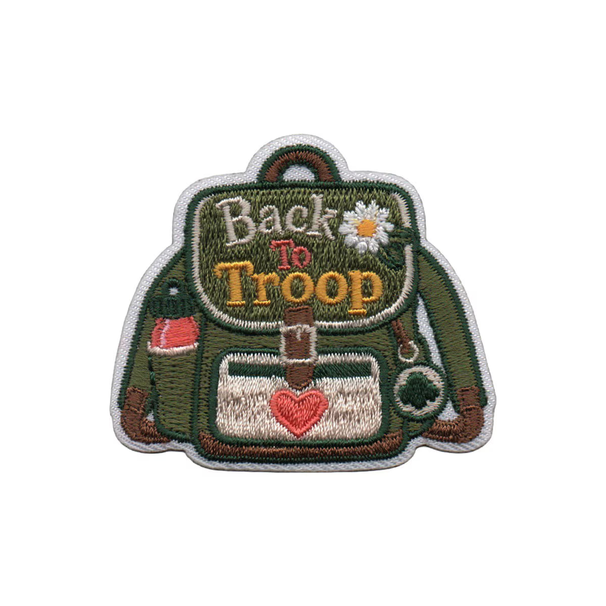 Back To Troop Backpack Iron-On Patch