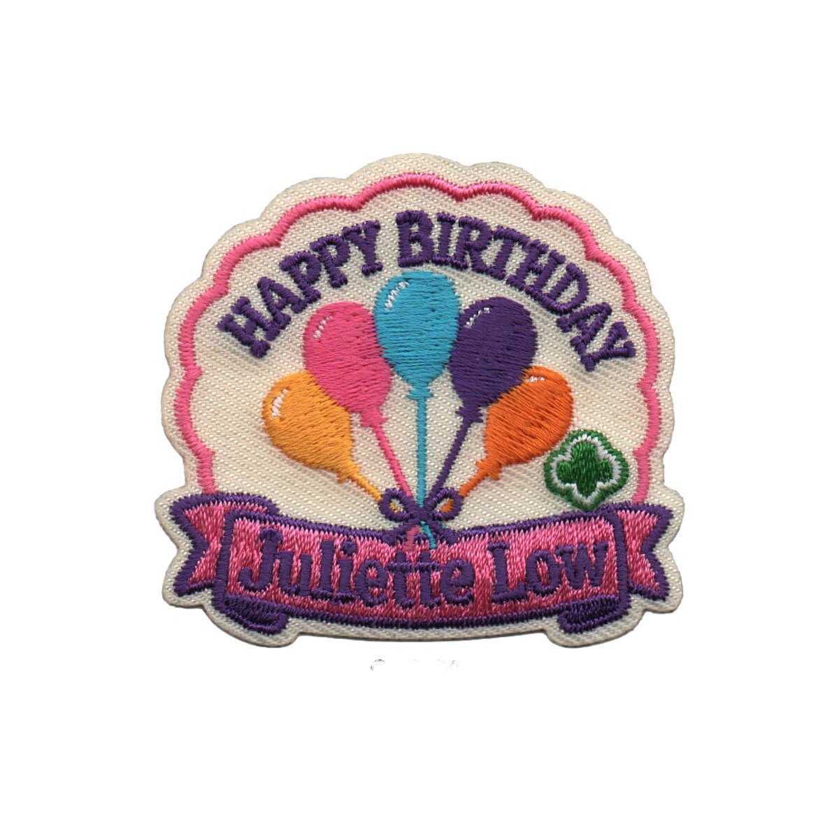 Girl Scouts Happy Birthday JGL Balloons Iron-On Patch - 59135