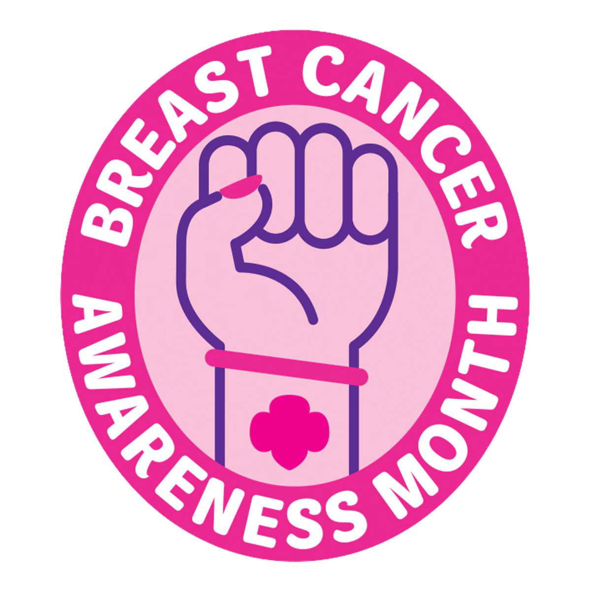 Girl Scouts Breast Care Awareness Iron-On Patch - 59138