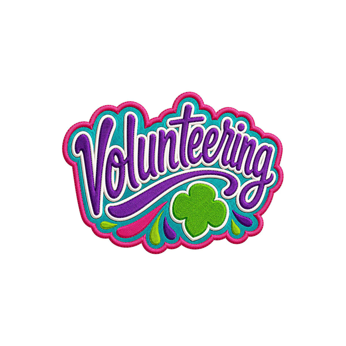 Girl Scouts Volunteering Iron-On Patch - 59157