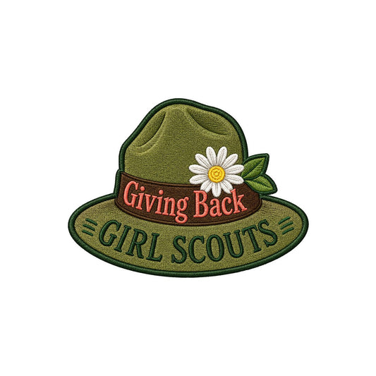 Girl Scouts Giving Back Hat Iron-On Patch - 59160