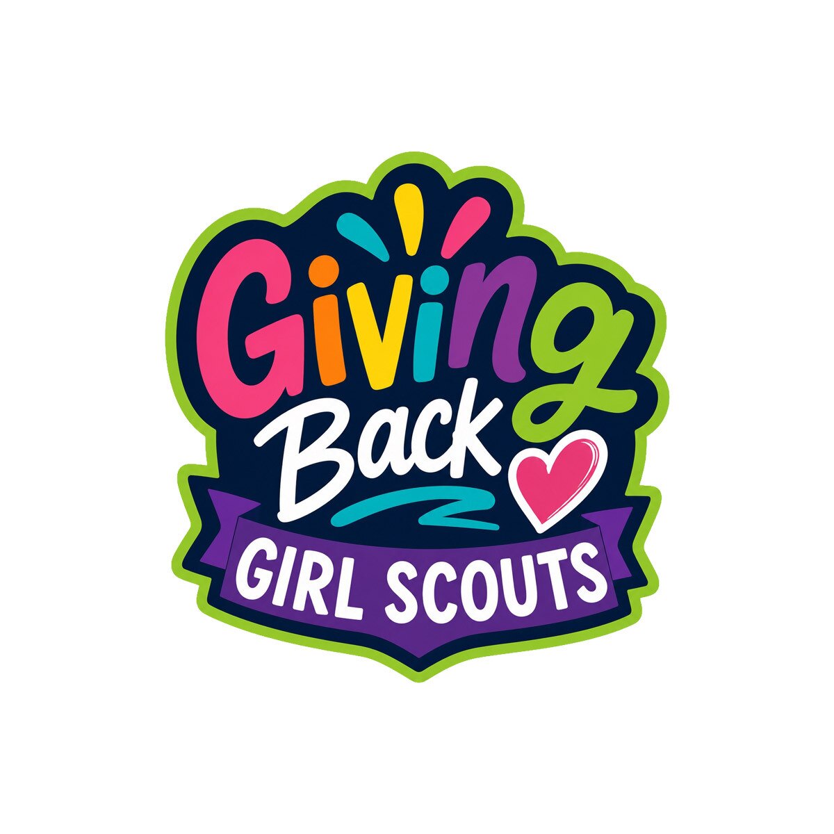 Girl Scouts Giving Back Iron-On Patch - 59176