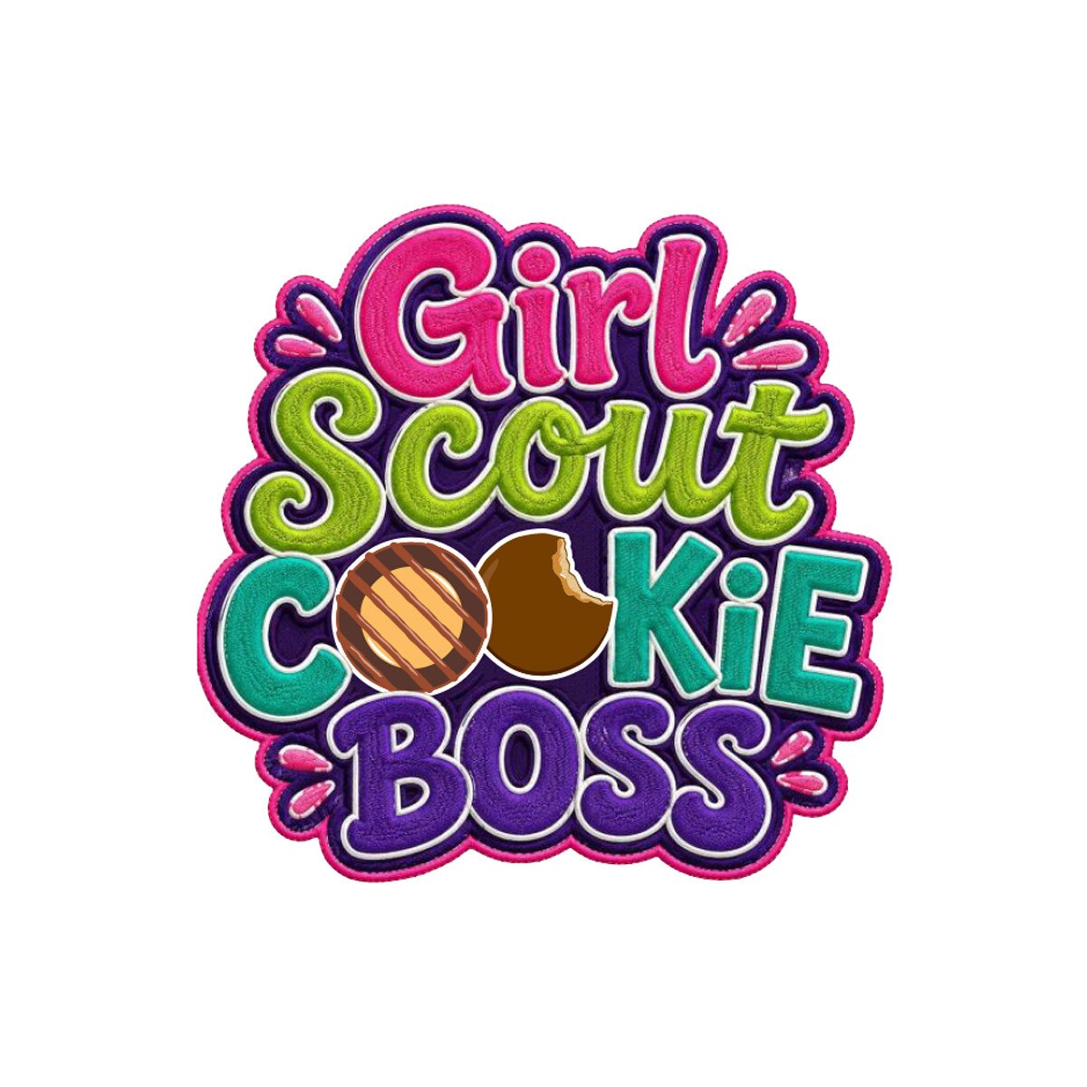 Girl Scouts Girl Scout Cookie Boss Iron-On Patch  - 59193