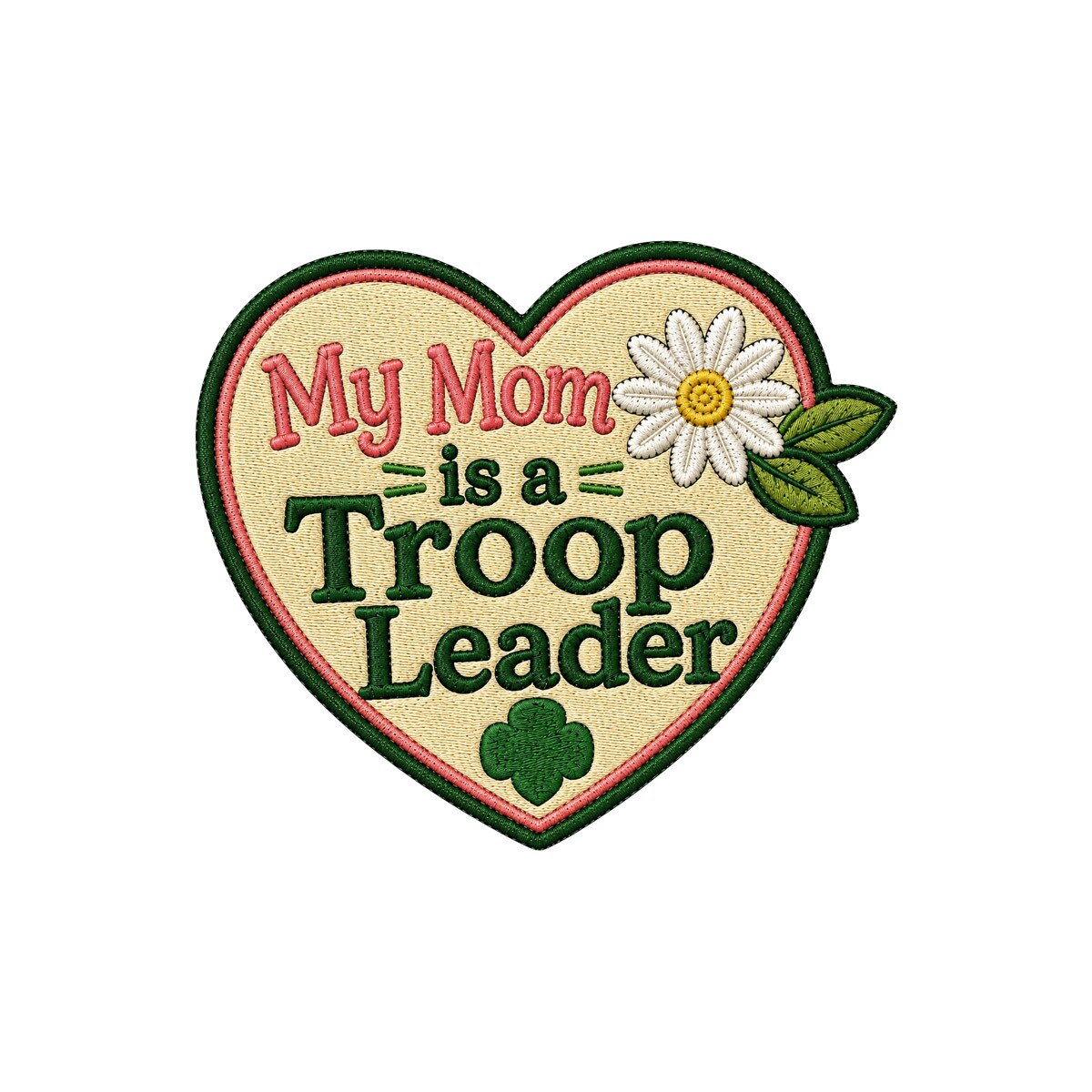 Girl Scouts My Mom is a Troop Leader Iron-On Patch - 59202