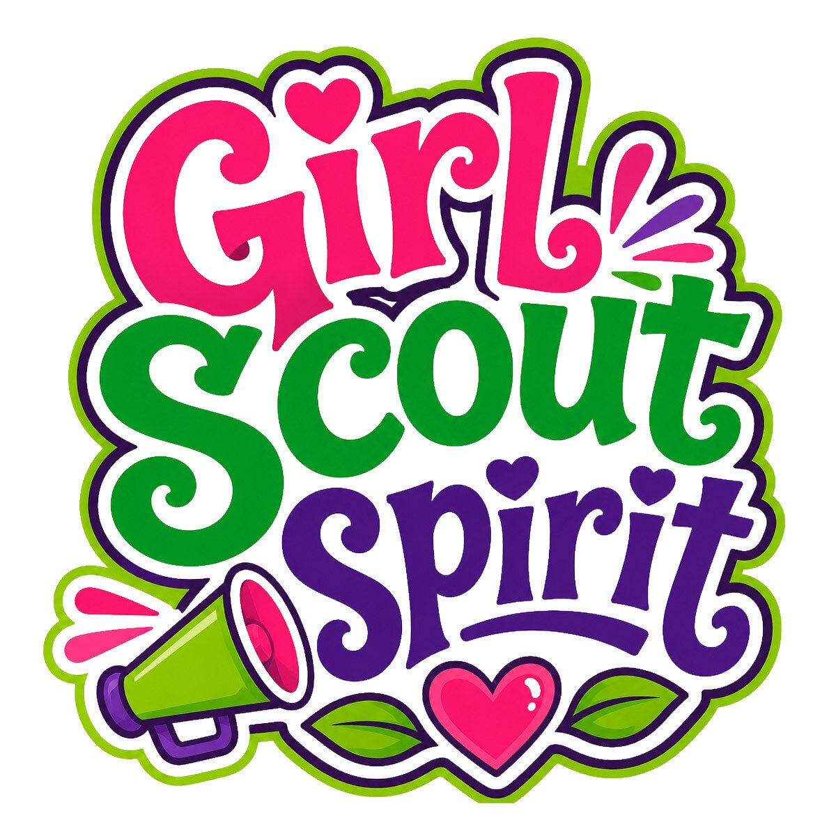 Girl Scouts Girl Scout Spirit Megaphone Iron-On Patch - 59204