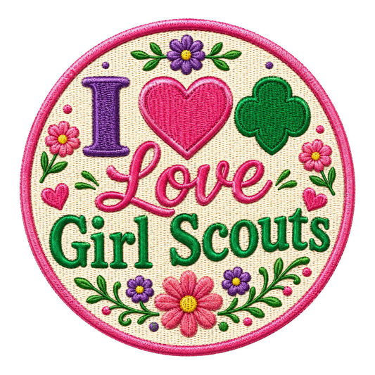 Girl Scouts I Love Girl Scouts Iron-On Patch - 59205