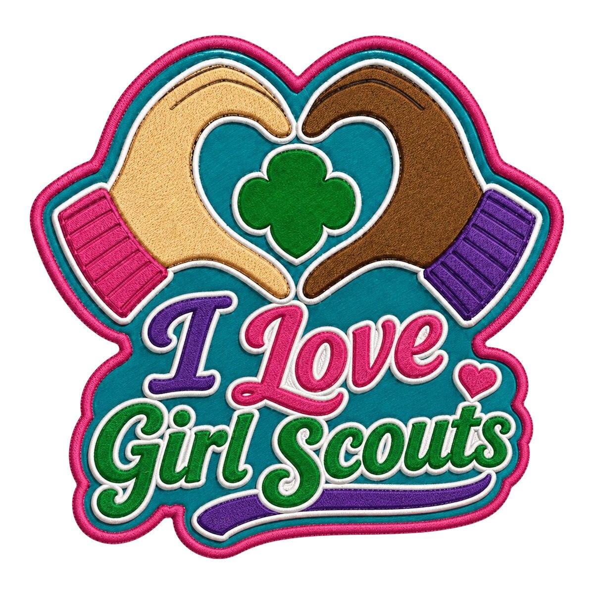 Girl Scouts I Love Girl Scouts Tent Iron-On Patch - 59206