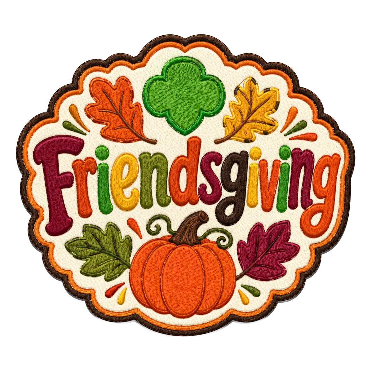 Girl Scouts Friendsgiving Iron-On Patch - 59212