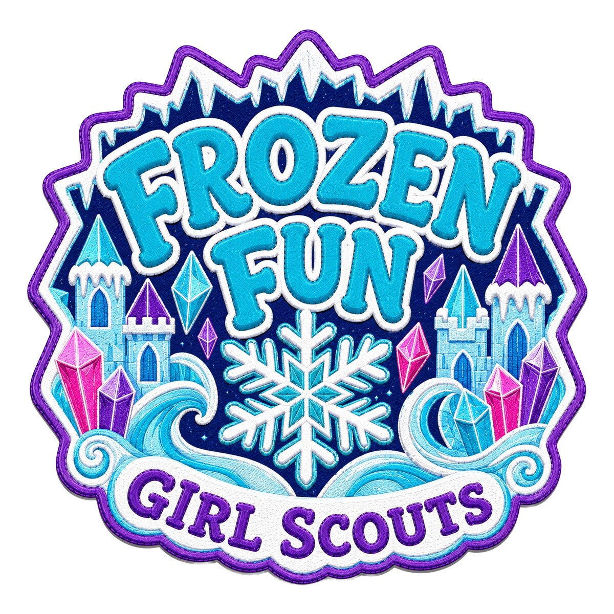 Girl Scouts Frozen Fun Iron-On Patch - 59213