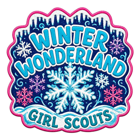 Girl Scouts Winter Wonderland Iron-On Patch - 59214