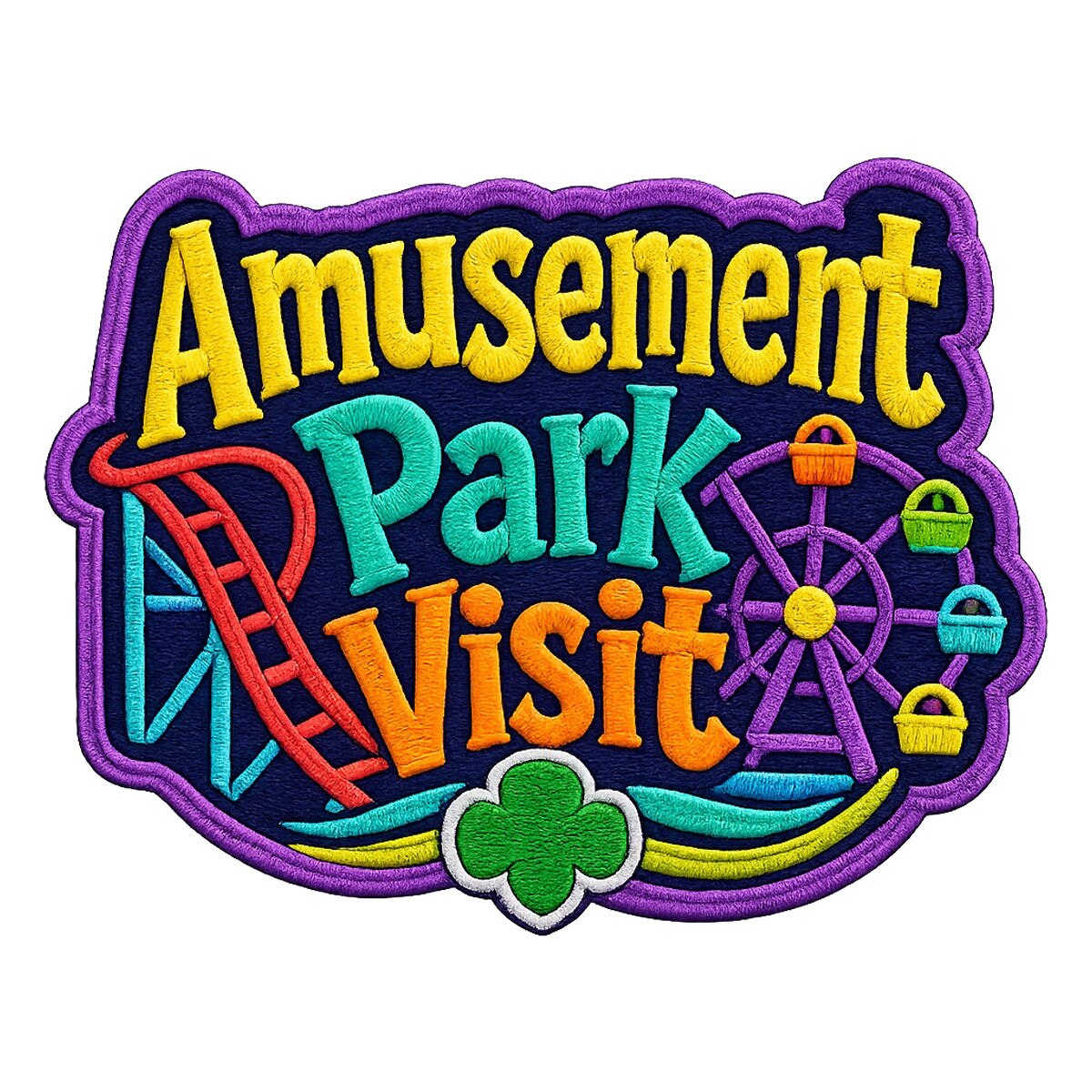 Girl Scouts Amusement Park Iron-On Patch - 59217