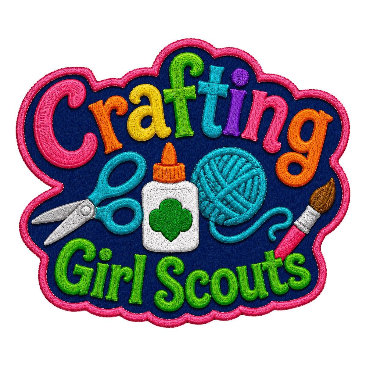 Girl Scouts Crafting Iron-On Patch - 59223