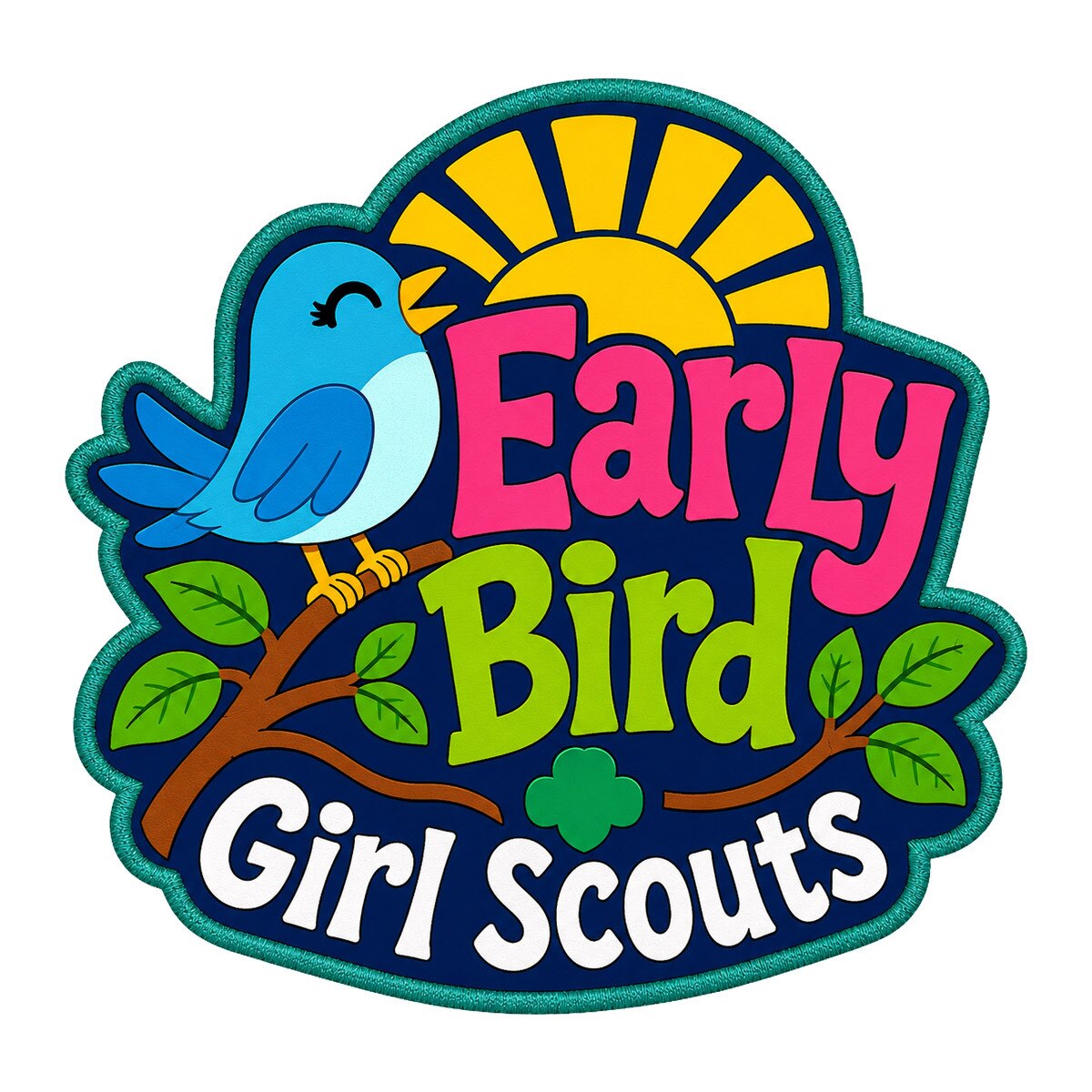 Girl Scouts Early Bird Iron-On Patch - 59225