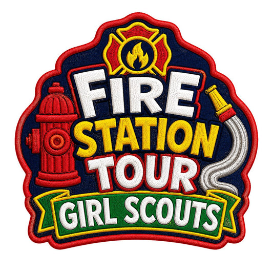 Girl Scouts Fire Station Tour Iron-On Patch - 59226