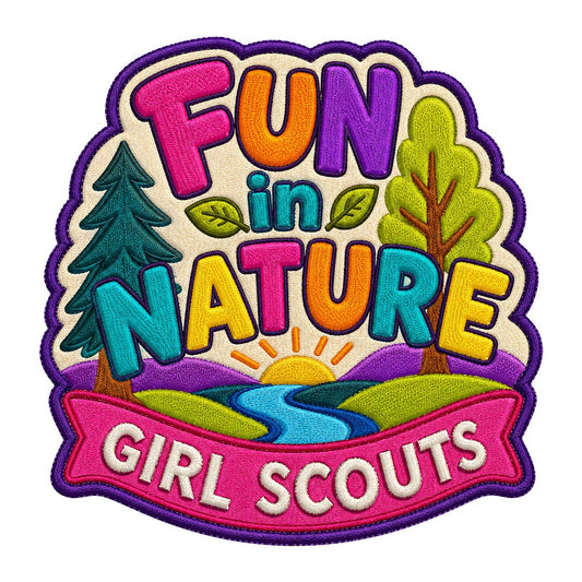 Girl Scouts Fun in Nature Iron-On Patch - 59228