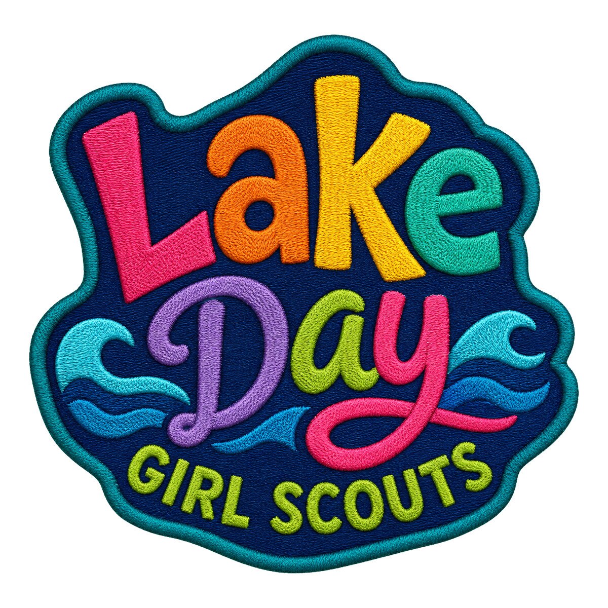 Girl Scouts Lake Day Iron-On Patch - 59232