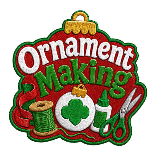Girl Scouts Ornament Making Iron-On Patch - 59237