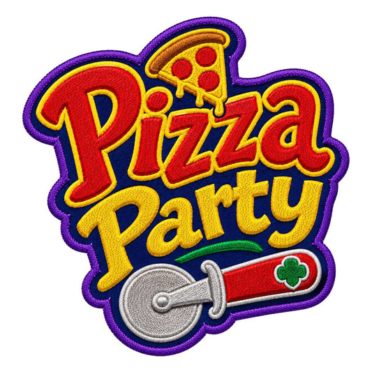 Girl Scouts Pizza Party Iron-On Patch - 59239