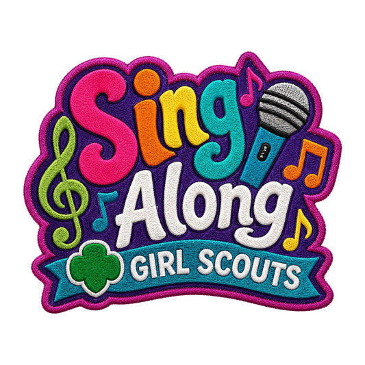 Girl Scouts Sing Along Iron On Patch - 59243