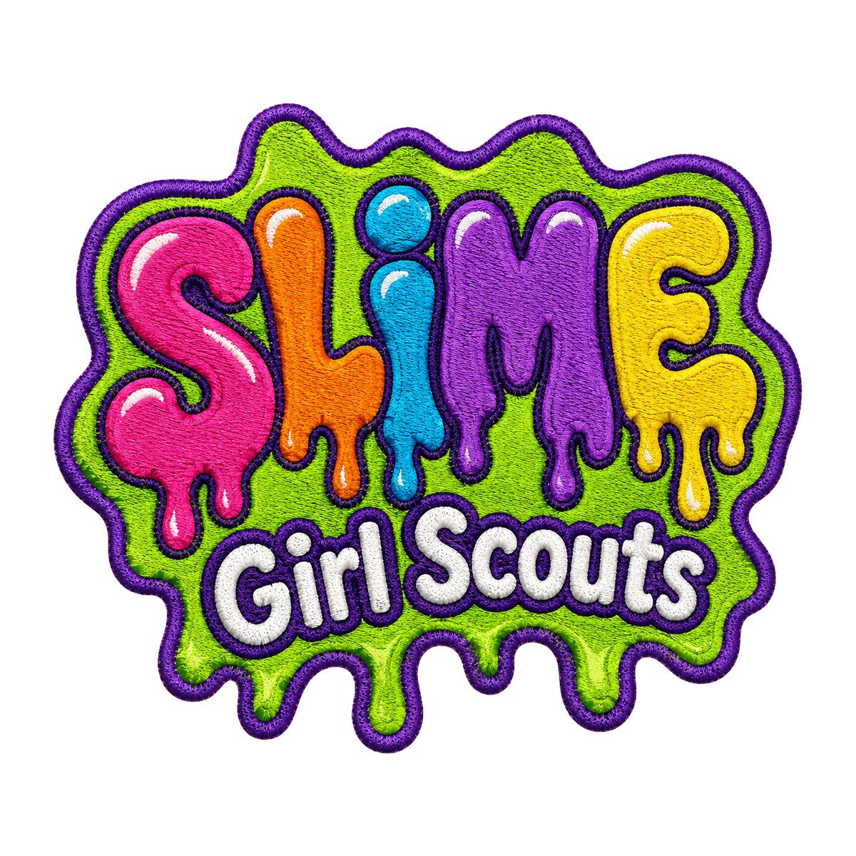 Girl Scouts Slime Iron-On Patch - 59244