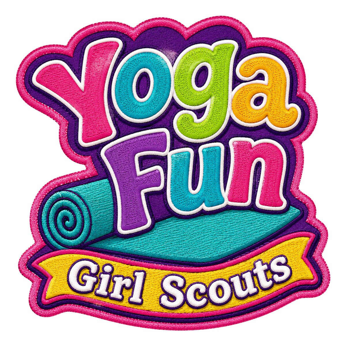 Girl Scouts Yoga Fun Iron-On Patch - 59247