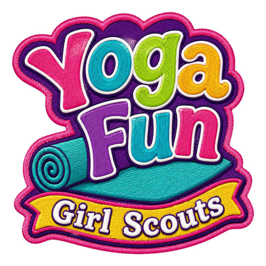 Girl Scouts Yoga Fun Iron-On Patch - 59247