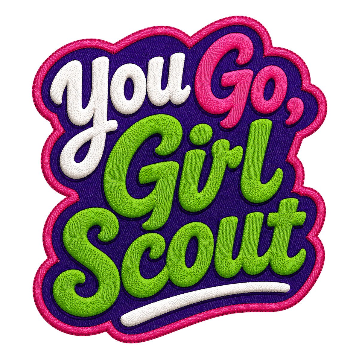 Girl Scouts You Go Girl Scout Iron-On Patch - 59248
