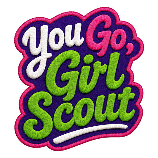 Girl Scouts You Go Girl Scout Iron-On Patch - 59248