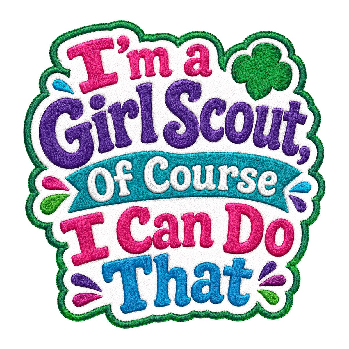 Girl Scouts I Can Do That Iron-On Patch - 59249