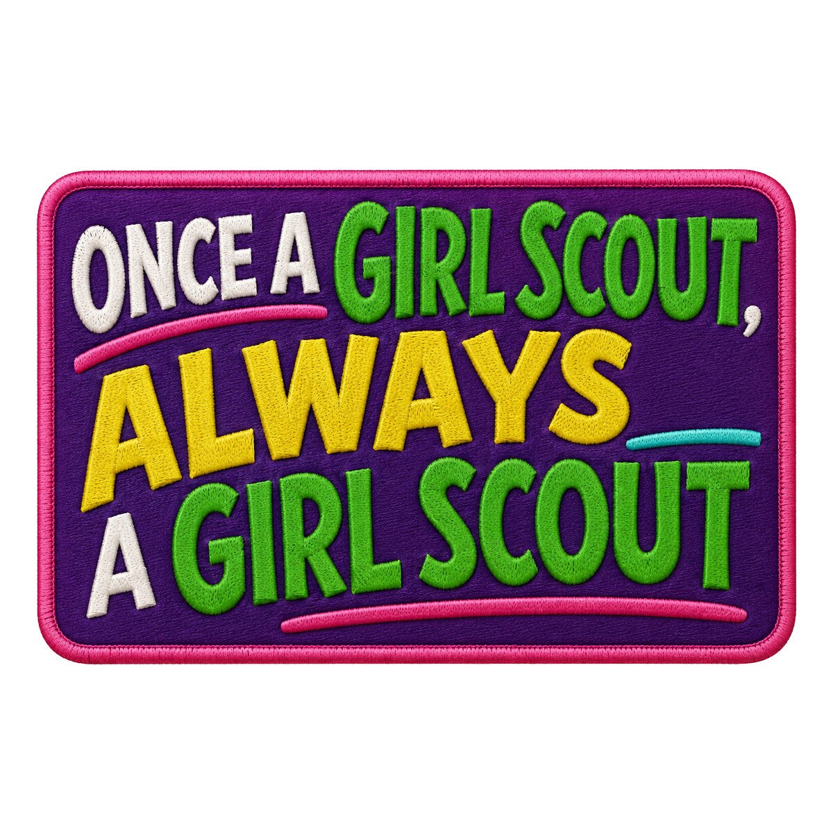 Girl Scouts Once a Girl Scout Iron-On Patch - 59250