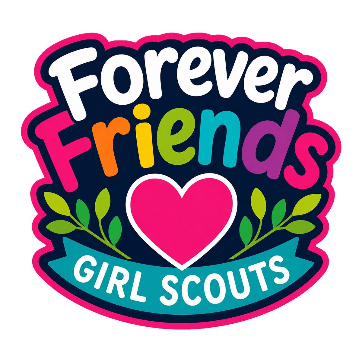 Girl Scouts Forever Friends Iron-On Patch - 59256