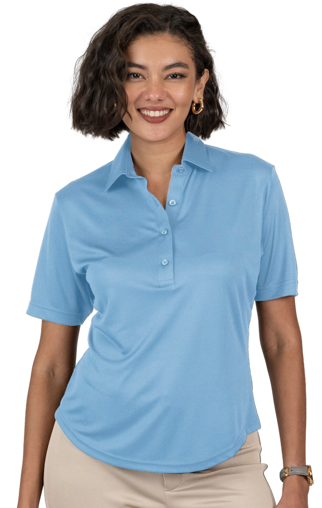 Blue Generation Ladies Bonded Collar Dress Polo-BG6007