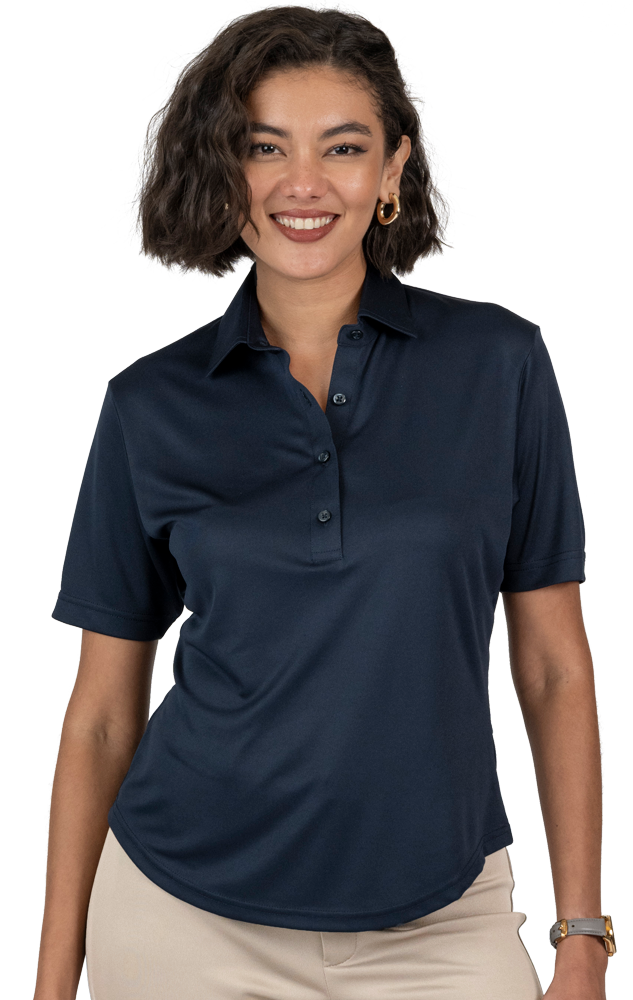 Blue Generation Ladies Bonded Collar Dress Polo-BG6007