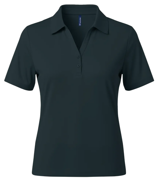 Blue Generation Ladies Recycled Knit Polo-BG6008 -Graphite