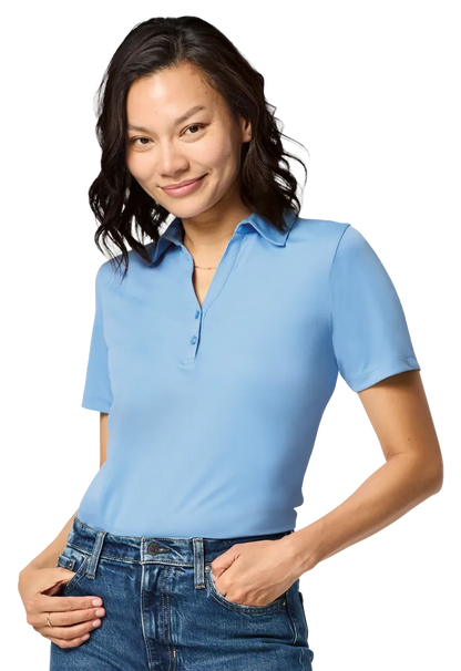 Blue Generation Ladies Recycled Knit Polo-BG6008