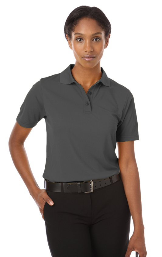 Blue Generation Ladies' IL-50 Pocketless Polo-BG6051 -Graphite