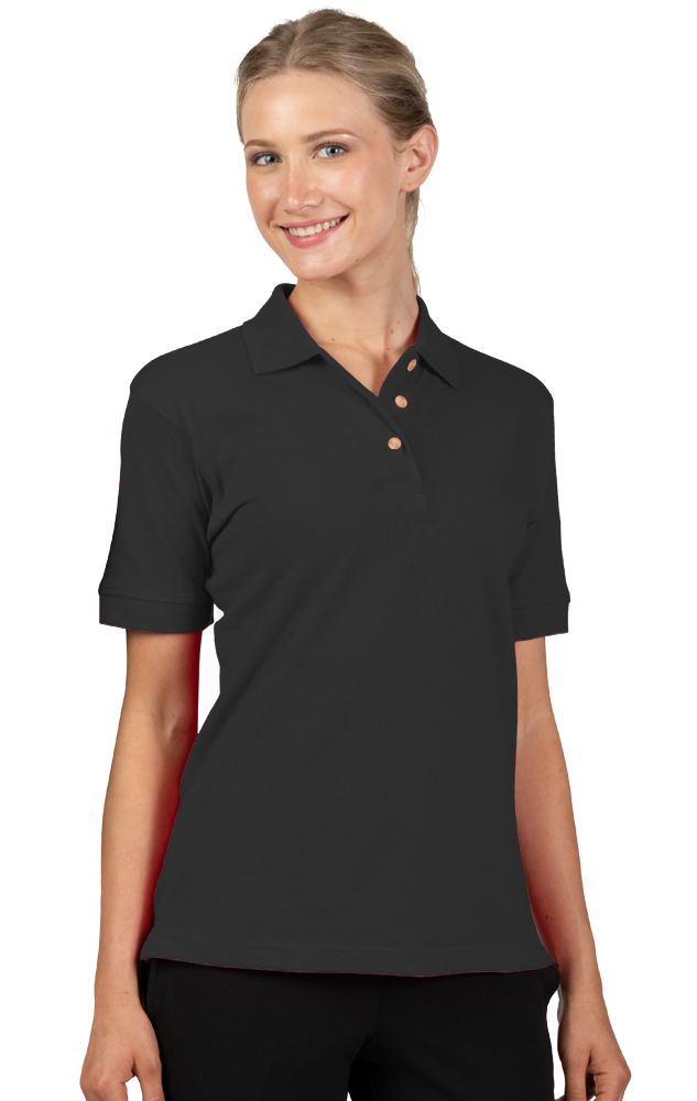Blue Generation Ladies' 100% Cotton Pique Polo-BG6201