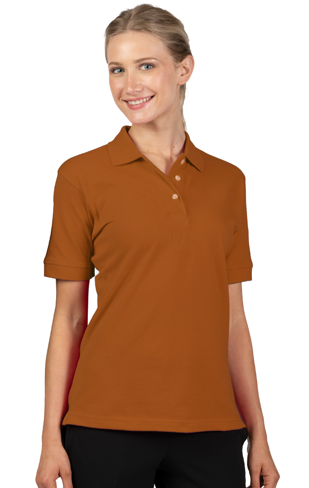 Blue Generation Ladies' 100% Cotton Pique Polo-BG6201