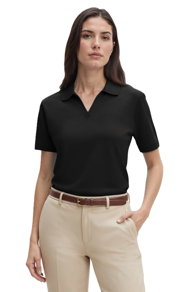 Blue Generation Ladies' Superblend V-Neck Polo-BG6209