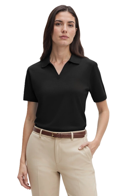 Blue Generation Ladies' Superblend V-Neck Polo-BG6209