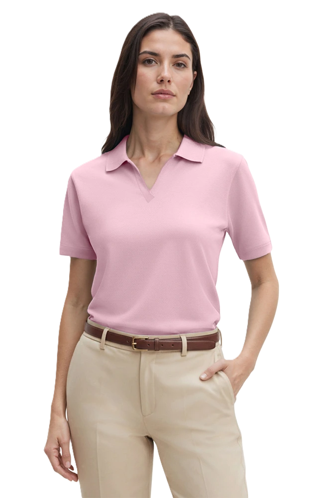 Blue Generation Ladies' Superblend V-Neck Polo-BG6209