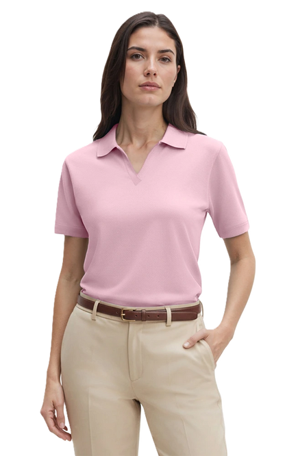Blue Generation Ladies' Superblend V-Neck Polo-BG6209