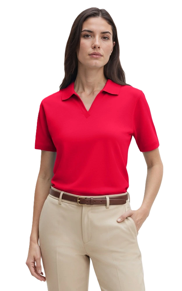 Blue Generation Ladies' Superblend V-Neck Polo-BG6209
