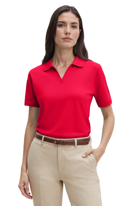 Blue Generation Ladies' Superblend V-Neck Polo-BG6209