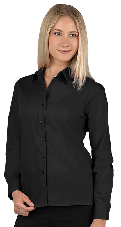 Blue Generation Ladies' L/S Value Poplin Shirt-BG6210