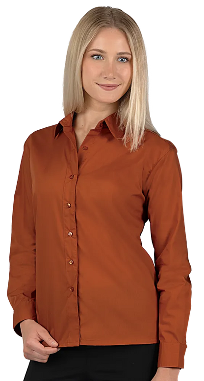 Blue Generation Ladies' L/S Value Poplin Shirt-BG6210