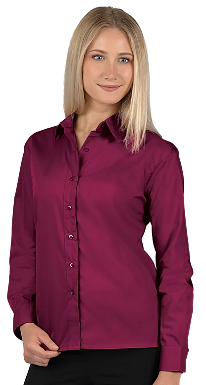 Blue Generation Ladies' L/S Value Poplin Shirt-BG6210