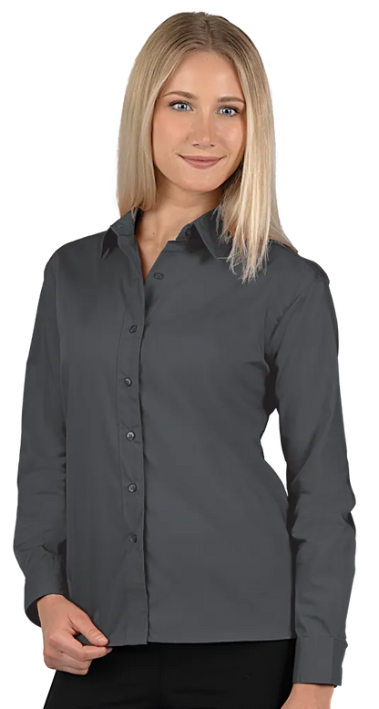 Blue Generation Ladies' L/S Value Poplin Shirt-BG6210