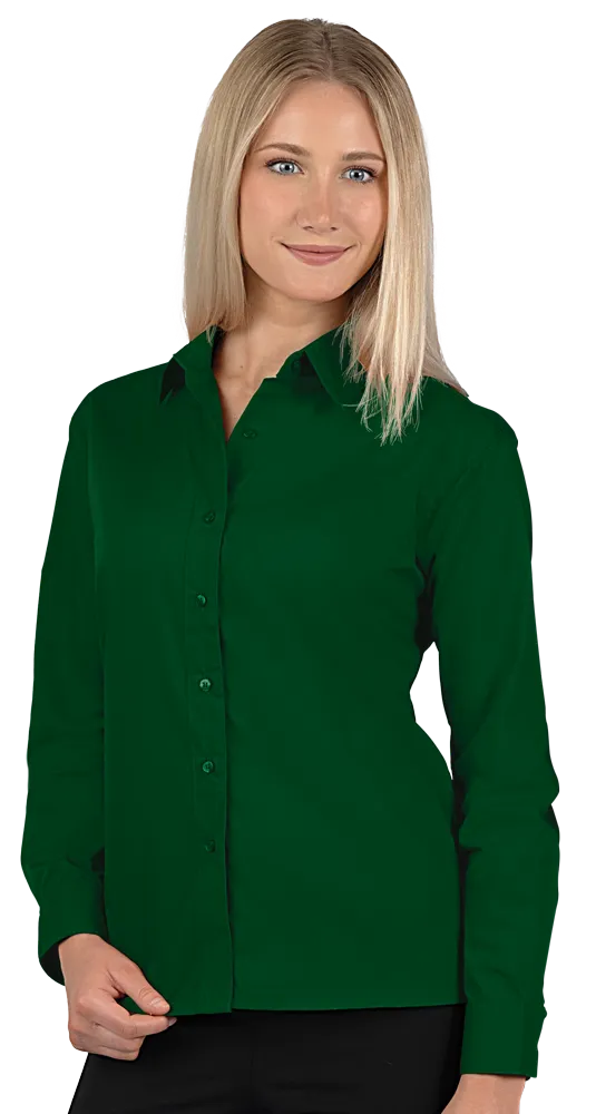 Blue Generation Ladies' L/S Value Poplin Shirt-BG6210