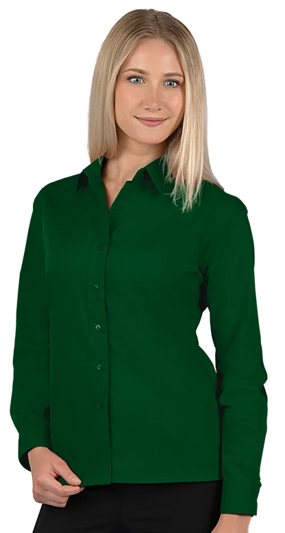 Blue Generation Ladies' L/S Value Poplin Shirt-BG6210